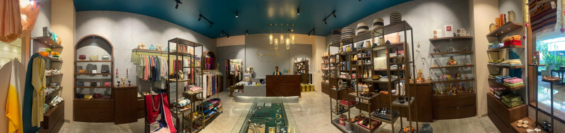 Inside the Hommage store in Solapur